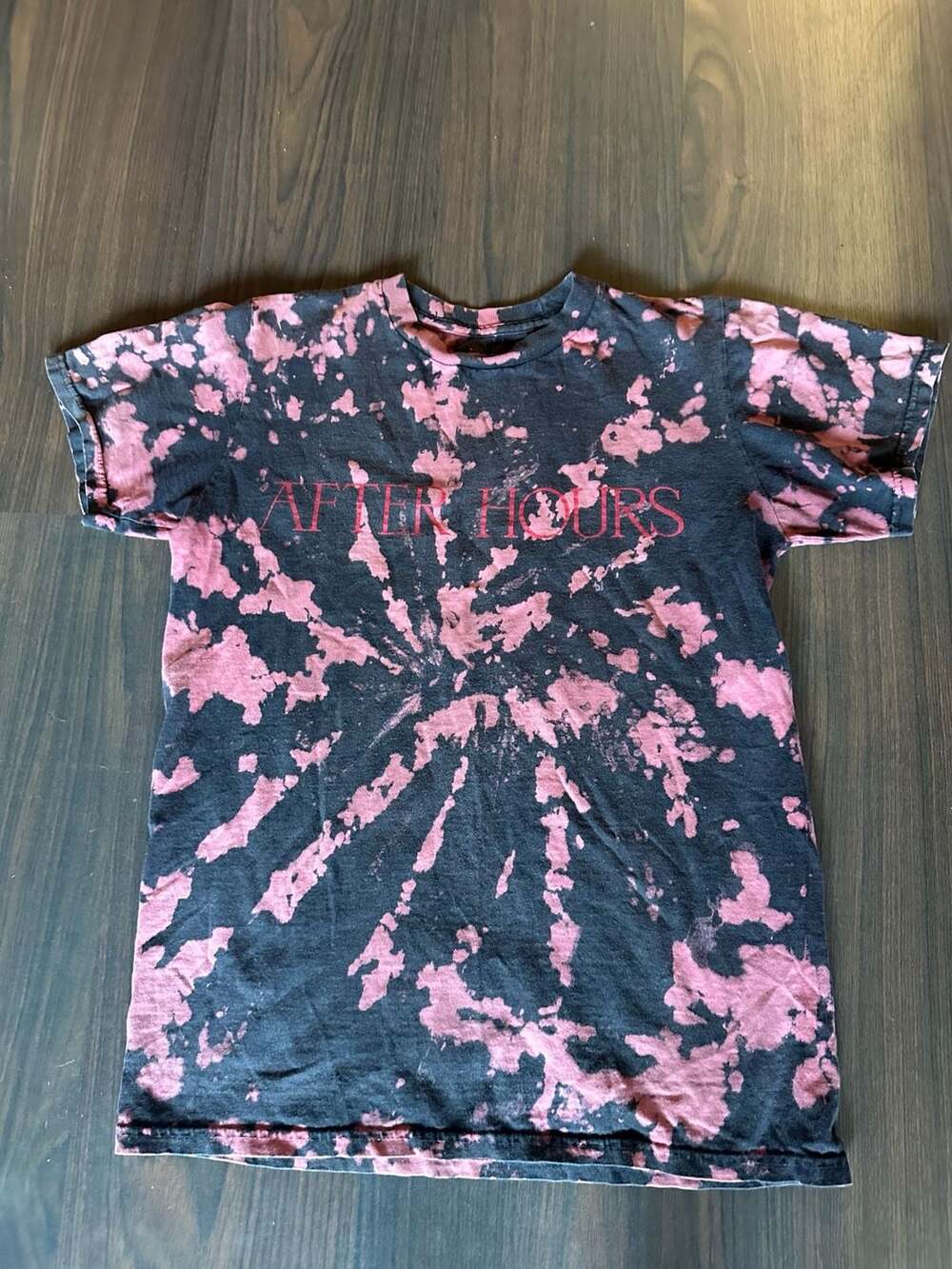 🖤The Weeknd After Hours Black & Red Tie-Dye T-Shirt XO❤️